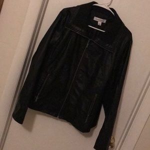 Faux leather jacket